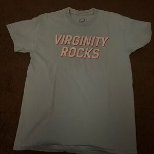 Virginity Rocks Danny Duncan Light Blue T-Shirt